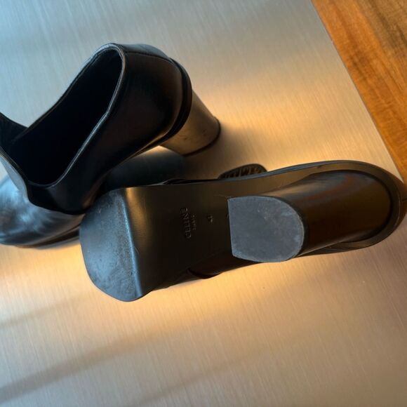 Celine Dark Brown Leather womens Loafers- size 41 - Picture 8 of 13